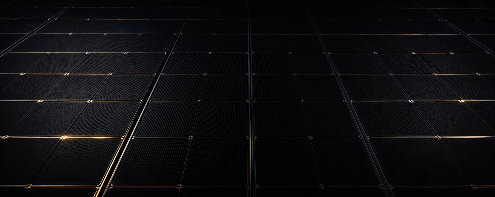 Solaranlage im Abendlicht