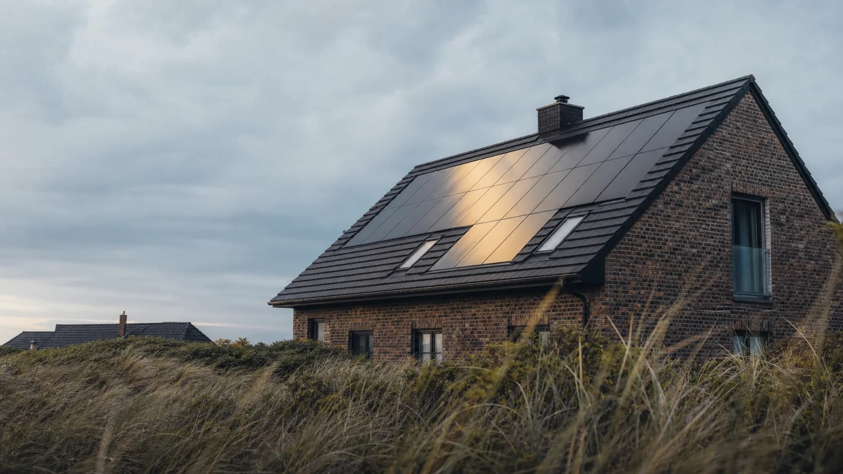 Norddeutsches Wohnhaus mit Photovoltaikanlage